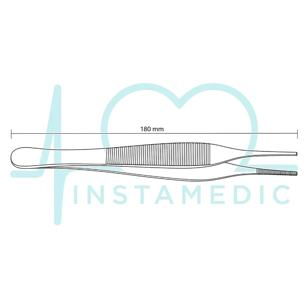 PINZA ADSON DIENTES 18CM HP dibujo.webp