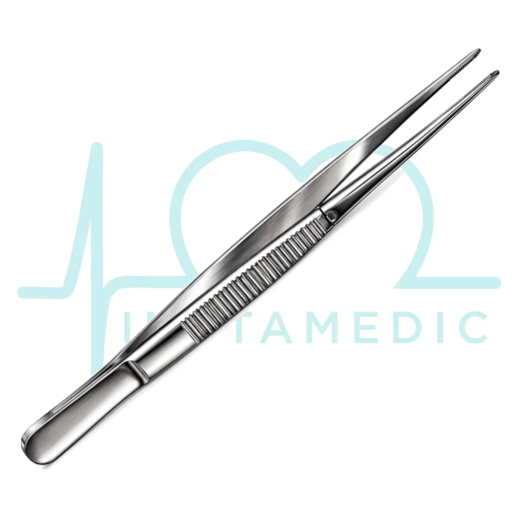 PINZA CONJUNTIVA RECTA SIN DIENTES ACERO ALEMAN instamedic.webp