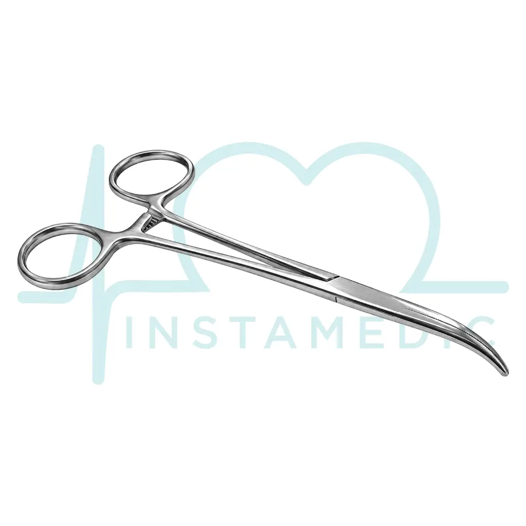 PINZA KELLY CURVA INOX 14 CM instamedic.webp
