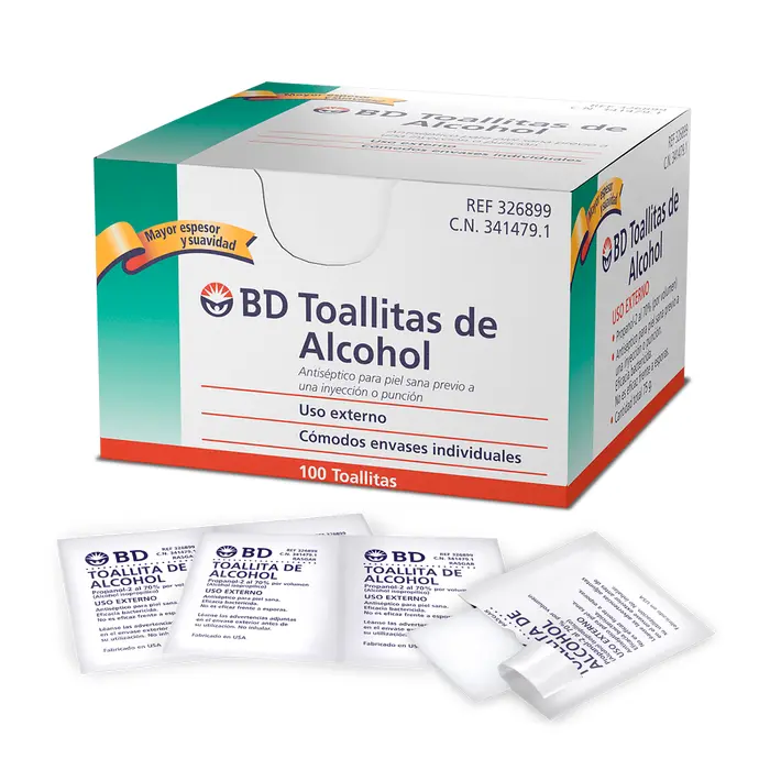 TOALLITAS ALCOHOLADAS BD C/100