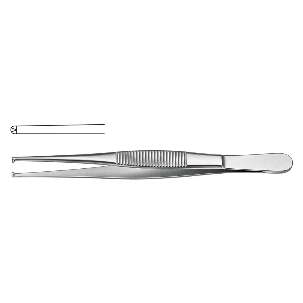 [42674] PINZA DISECCIÓN ACERO ALEMÁN (Con Dientes, 13 CM)