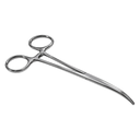 PINZA KELLY CURVA ESTRIAS TRANSVERSALES ACERO ALEMAN 14 CM