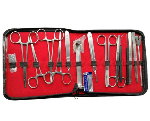 [13-13] Estuche de disección 20 piezas acero inoxidable