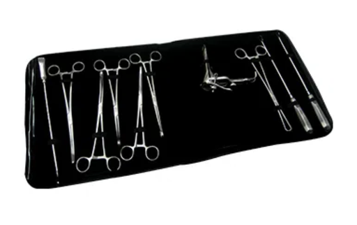 [H16-583] Set instrumental para revisión uterina 12 piezas